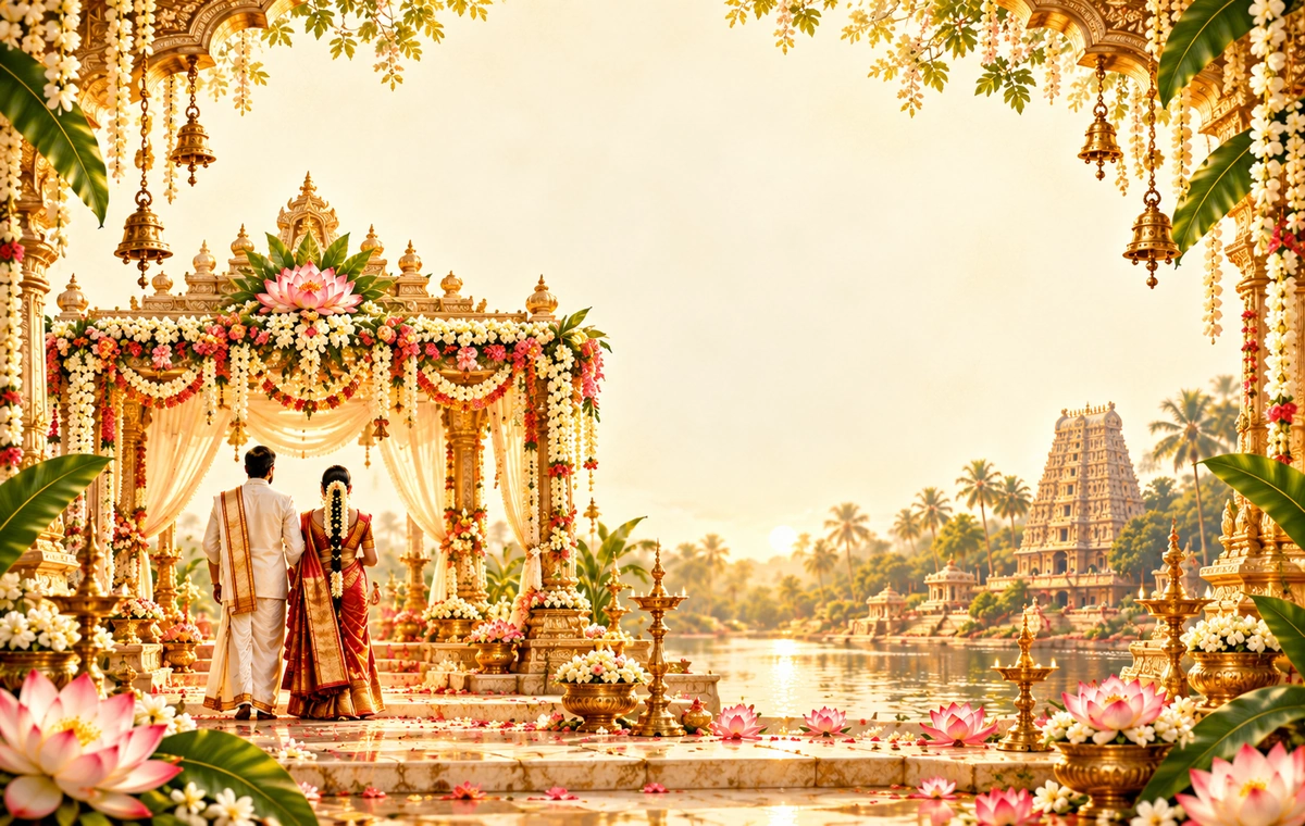 Temple Heritage digital wedding invitation